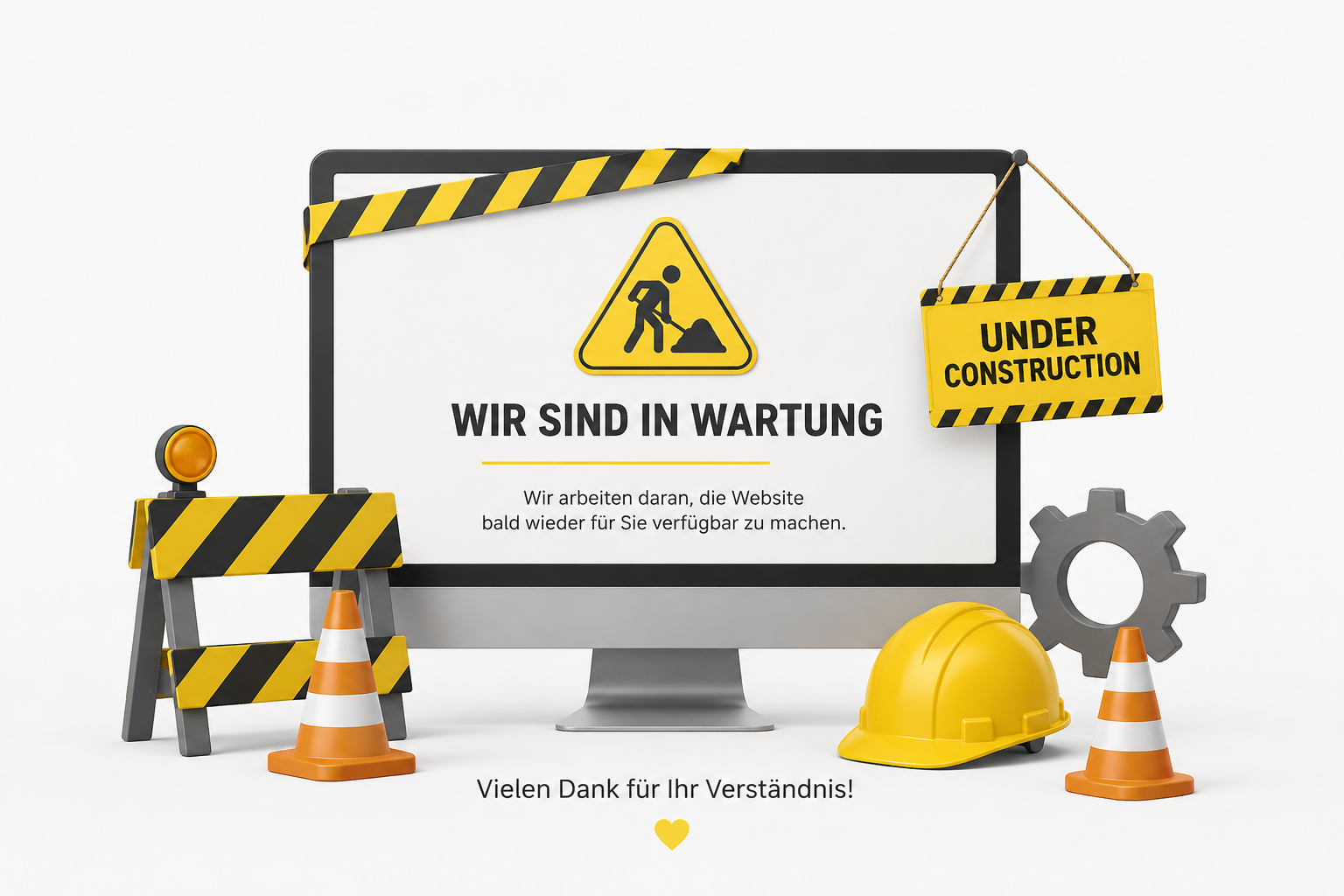Website befindet sich in Wartung